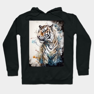 Beautiful Watercolor Tiger Hoodie